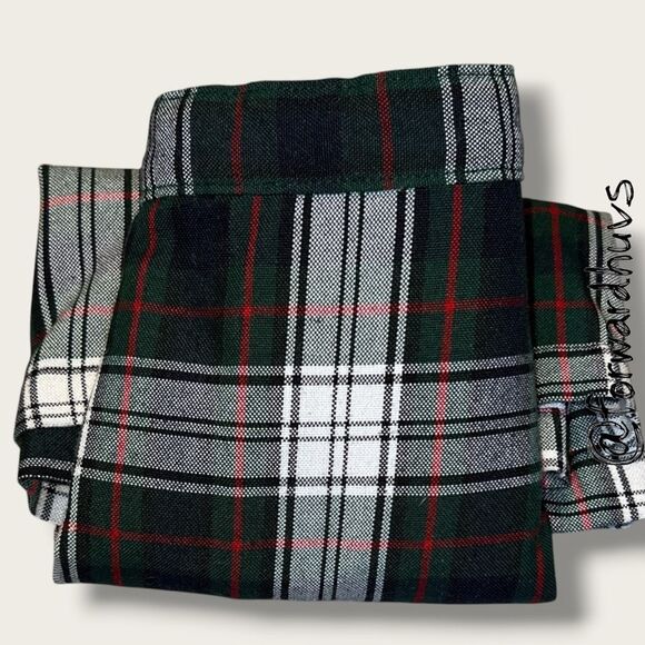 ☑️ Tommy Hilfiger Navy, Green, Red & White Plaid Tartan Skorts Girls Size 12 - Picture 7 of 11